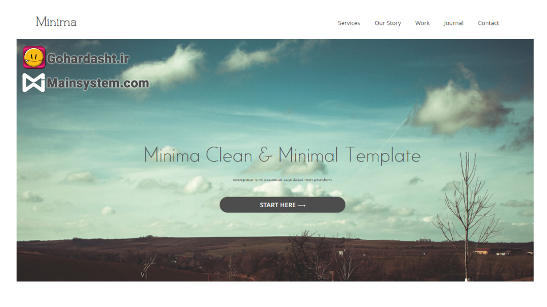 نمونه کار طراحی سایت شخصی