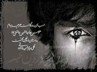 کوه وجودم را، پژواک نگاهت به لرزه انداخت! و من وسعت چشمانم را، قطره قطره به نيت تو، نذر کردم وانگاه با زورق عشقت - دريادلانه - تا ساحل غم، پيش راندم؛ اينک، زان کوه بلند سر به فلک کشيده چيزي نمانده جز من ، آري من! که کاه عشقم و سرگردان در وادي بي انتهاي چشمان تو... 
