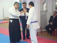 جناب آقای علوی ریاست محترم اداره تربیت بدنی شهرستان ساری در اولین خانه آیکیدودر ایران با حضور بنیانگذار آیکیدو در استان مازندران