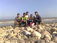 صبح روز پنج شنبه در سواحل رامسر با دوستان