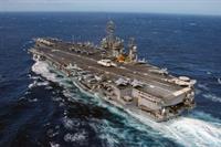 american aircraft carrier with f-18 super hornet