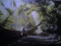 رنگ و روغن، کوچه باغ ،اثر خودم 